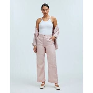 NEW Madewell x MN Dye Studio Pink Perfect Vintage Wide-Leg Carpenter Jean Size 8